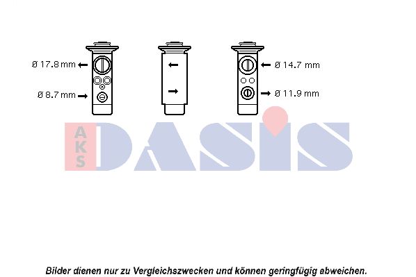 AKS DASIS išsiplėtimo vožtuvas, oro kondicionavimas 840153N